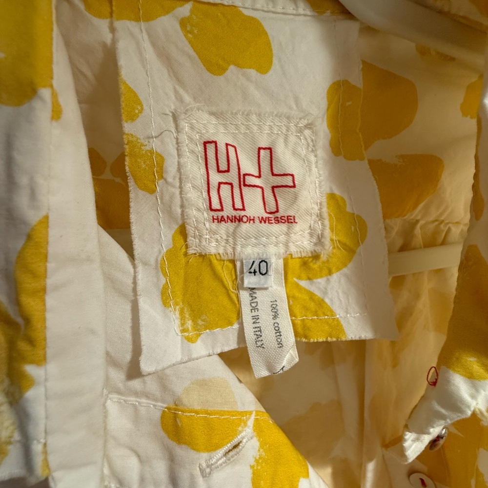 Hannoh Wessel Yellow Floral Midi Dress - Picture 3 of 7